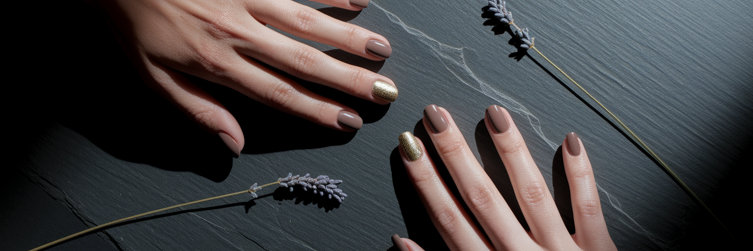 Tendințe manichiură 2025 cu nuanțe mocha
